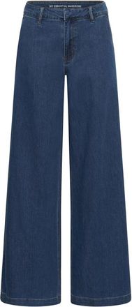 MY ESSENTIAL WARDROBE Monty 115 Mid XX-Wide Jeans - Dames - Loose Fit Jeans - Blauw - W32 L32 - Katoen - Jeans