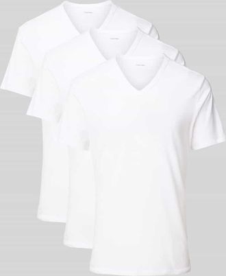 Calvin Klein Underwear T-Shirt mit elastischem Logo-Bund im 3er-Pack in Weiss, Größe XXL