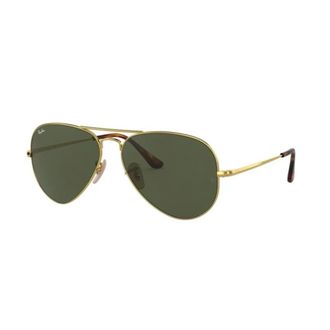 Ray-Ban Metalen Aviator Zonnebril Premium Kwaliteit - unisex - Zonnebrillen - Geel - 58 MM - Accessoires