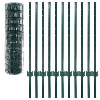 Berkfield Home Euro Fence Steel 20x1 m Green