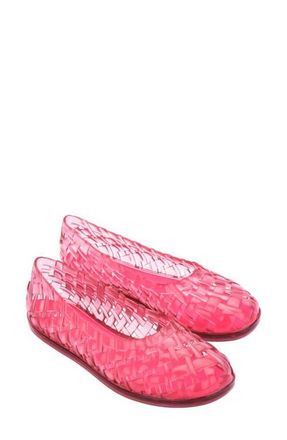 Melissa Possession Water Resistant Jelly Ballet Flat in Pink at Nordstrom, Size 10