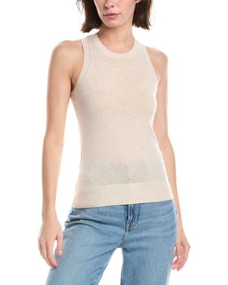 Minnie Rose Cashmere-Blend Tank Top