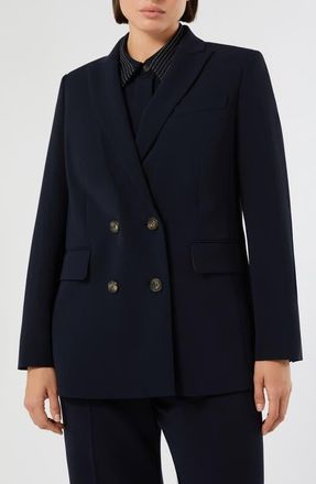 Marina Rinaldi Bermuda Jacket in Midnight Blue at Nordstrom, Size 16W