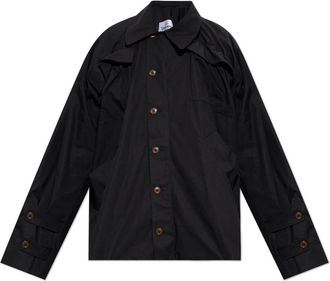Vivienne Westwood Asymmetrische Jas - Heren - Zomerjassen - Zwart - L - Katoen - Jassen