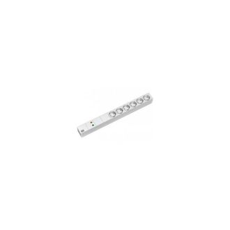 Bachmann Pdu It 19 B&aacute;sica 1 U, 6 Tomas, Tira De Enchufes Plata / Gris, Protecci&oacute;n Contra Sobretensi&oacute;n + Filtro