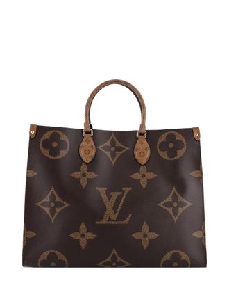 Louis Vuitton OnTheGo Reverse Monogram Giant GM tote bag - Marrone