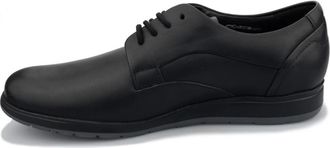 Mephisto Zwarte Leren Veterschoen voor Heren - Heren - Veterschoenen - Zwart - 40 1/2 EU - Leer - Schoenen