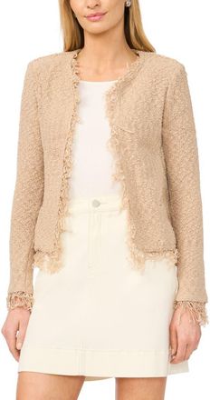 Vince Camuto Fringe Crop Jacket in Camel at Nordstrom, Size X-Large P