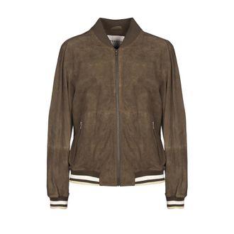 Amaranto Bomberjack met ritssluiting - Heren - Bomber jackets - Bruin - XL - Wol - Jassen