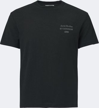 Acne Studios T-shirt in jersey di misto cotone con stampa