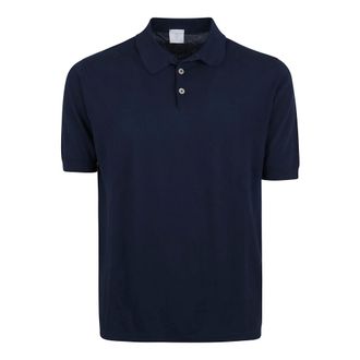 Eleventy Polo Shirts, male, Blue, Size: XL Blue Sweater with Half Sleeve