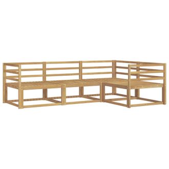 vidaXL Conjunto De Sof&aacute;s De Exterior 4 Pcs Blanco Vidaxl