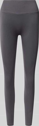 STRONGER Skinny Fit Leggings mit breitem elastischem Bund in Hellgrau, Gr&ouml;&szlig;e XS