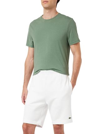 Lacoste Mens Sport Taffeta Drawstring Shorts,9, White