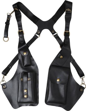 Generic Underarm Strap Pouch - Double Shoulder Underarm Bag | Hidden Strap Wallet | Multi-Pocket Vest Bag | Adjustable Shoulder Strap | Underarm Pouch | Holst