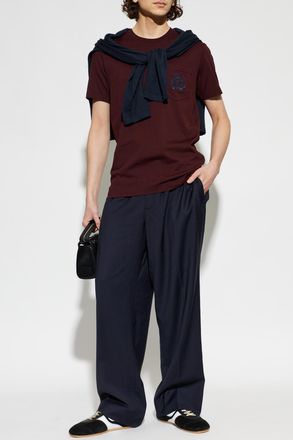 Dolce & Gabbana T-shirt With Pocket, Mens, Burgundy