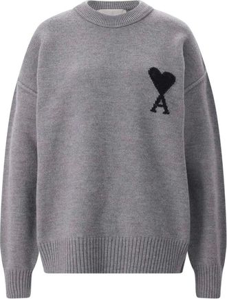 Ami Maglieria a girocollo - - Knitwear - Donna - Grigio - M