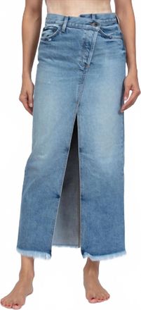 ASKK NY Denim Maxi Skirt In Berkeley