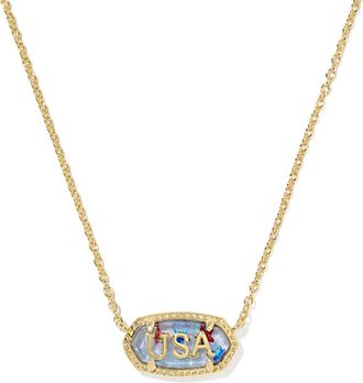 Kendra Scott Womens Elisa Usa Short Pendant Necklace In Gold Or Silver Star Illusion