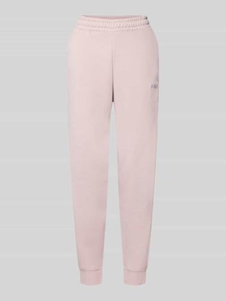 Puma Sweatpants mit Label-Stitching und elastischem Bund in Rosa, Gr&ouml;&szlig;e XL
