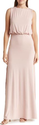 Go Couture Sleeveless Maxi Dress in Dusty Rose at Nordstrom Rack, Size X-Large