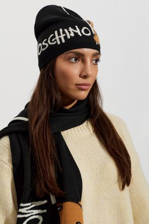Moschino Cap With Logo, Unisex, Black