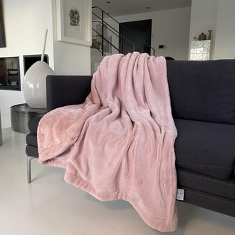 Le Comptoir de la Plage Manta polar Cozy rosa 130x170cm