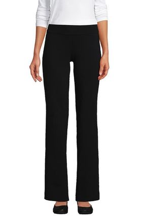 Lands End Starfish Mid Rise Straight Leg Pants in Black at Nordstrom, Size X-Large Short