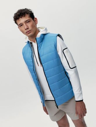 Born Living Yoga Vest Maine Celandon Blue/Fungi