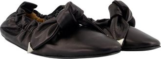 Toga Archives Womens Ballet Flat Black Calfskin