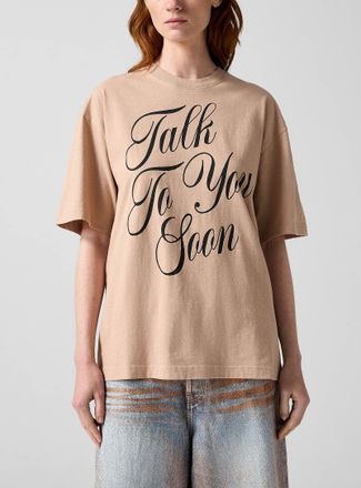Acne Studios Womens Talk To You Soon oversized T-Shirt Shirt