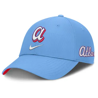 Nike Atlanta Braves City Connect Club Nike Mens Dri-FIT MLB Adjustable Hat in Blue | NB020K2RAW-Z8F