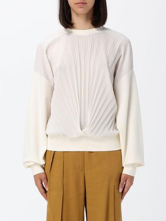 Twinset Pleated Viscose Blend Sweatshirt