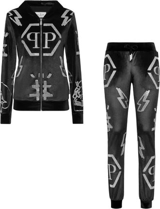 Philipp Plein Dames, Jumpsuits & Playsuits, Zwart, Maat: XL Poliester