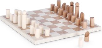 BIZZOTTO Natural and white chess decoration 35.5X35.5