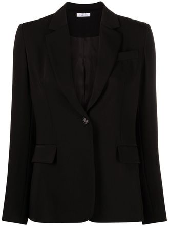 P.A.R.O.S.H. notched-lapel single-breasted blazer - women - Acetate/Polyester/Viscose - S - Black