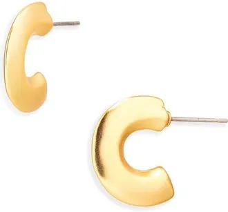 Karine Sultan Petite Arc Hoop Earrings in Gold at Nordstrom
