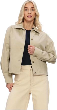 Modstr&ouml;m Jassen, Dames, Beige, XL, Umarmd Jacket