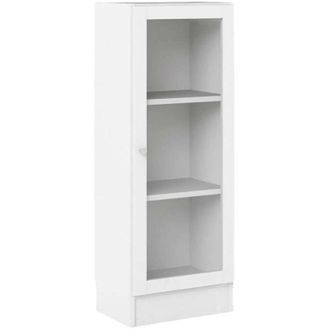 Dmora Dmora - Estante Para Libros Goring, Estante De Oficina, Porta Libros M&oacute;vil, Biblioteca, 41x28 H107 Cm, Blanco