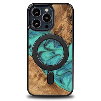 OEM Funda Bewood Unique Para Iphone 13 Pro - Turquesa Con Magsafe