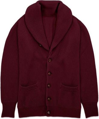 Fortela Stoke Cashmere Cardigan in Burgundy at Nordstrom, Size X-Large Eu