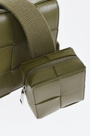 Bottega Veneta Woven Leather Crossbody Bag with Coin Pocket Bottega Veneta