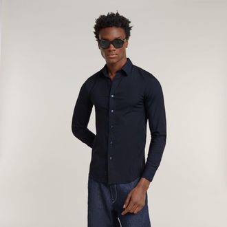 G-Star Uniform Slim Shirt - Donkerblauw - Heren