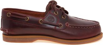 Timberland Schoenen, Dames, Rood, 36 EU, Leer, Klassieke Bootschoen