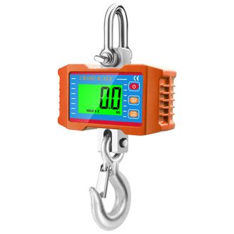 OEM Balanza Digital Colgante Robusta, 1000 Kg (2204 Lbs), Pantalla Lcd, Cambio De Unidades, Retenci&oacute;n De Datos, Tara, Puesta A Cero