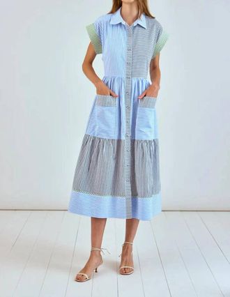 Hunter Bell Womens Sarah Dress In Croquet Stripe