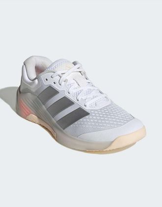 adidas Dropset 4 - Scarpe da allenamento bianche e argento-Bianco
