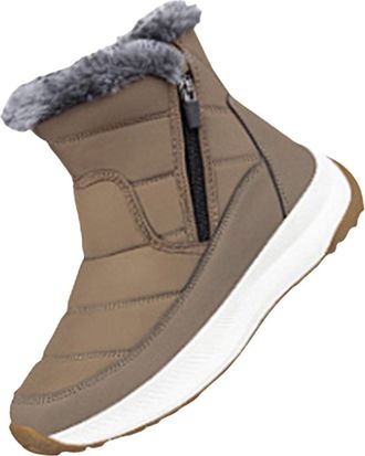 Generic Winter Comfortable Cotton Shoes Anti Boots For Women Boots Waetpoof 30 Winter Boots (Khaki, 5.5)