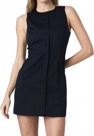 French Connection Marina Mini Dress In Marine