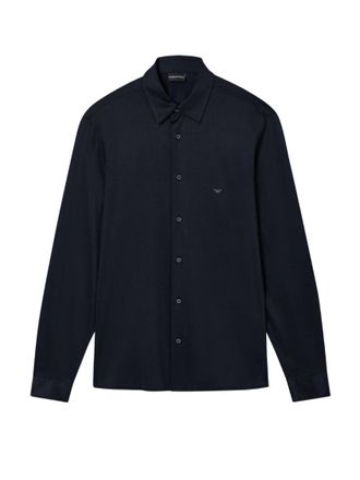 Emporio Armani Navy Blue Logo Shirt